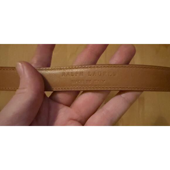 Ralph Lauren Collection Purple Suede Leather Double Wrap Belt Horseshoe L RARE main image 4